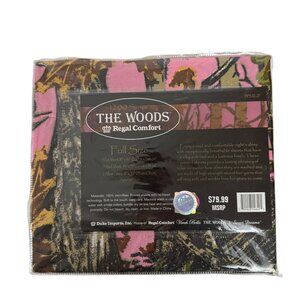 Regal Comfort The Woods Pink Camo Sheet Set Full Size Microfiber Bedding Sleep